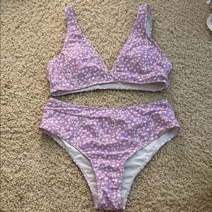 Floral Purple Women's Intimate Set